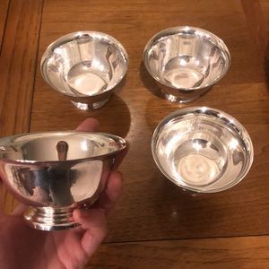 4 Reed & Barton Silver Plated bowls